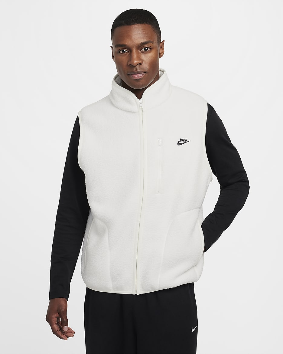 Nike Sportswear Club Chaleco acondicionado para el invierno para hombre - Vela/Negro