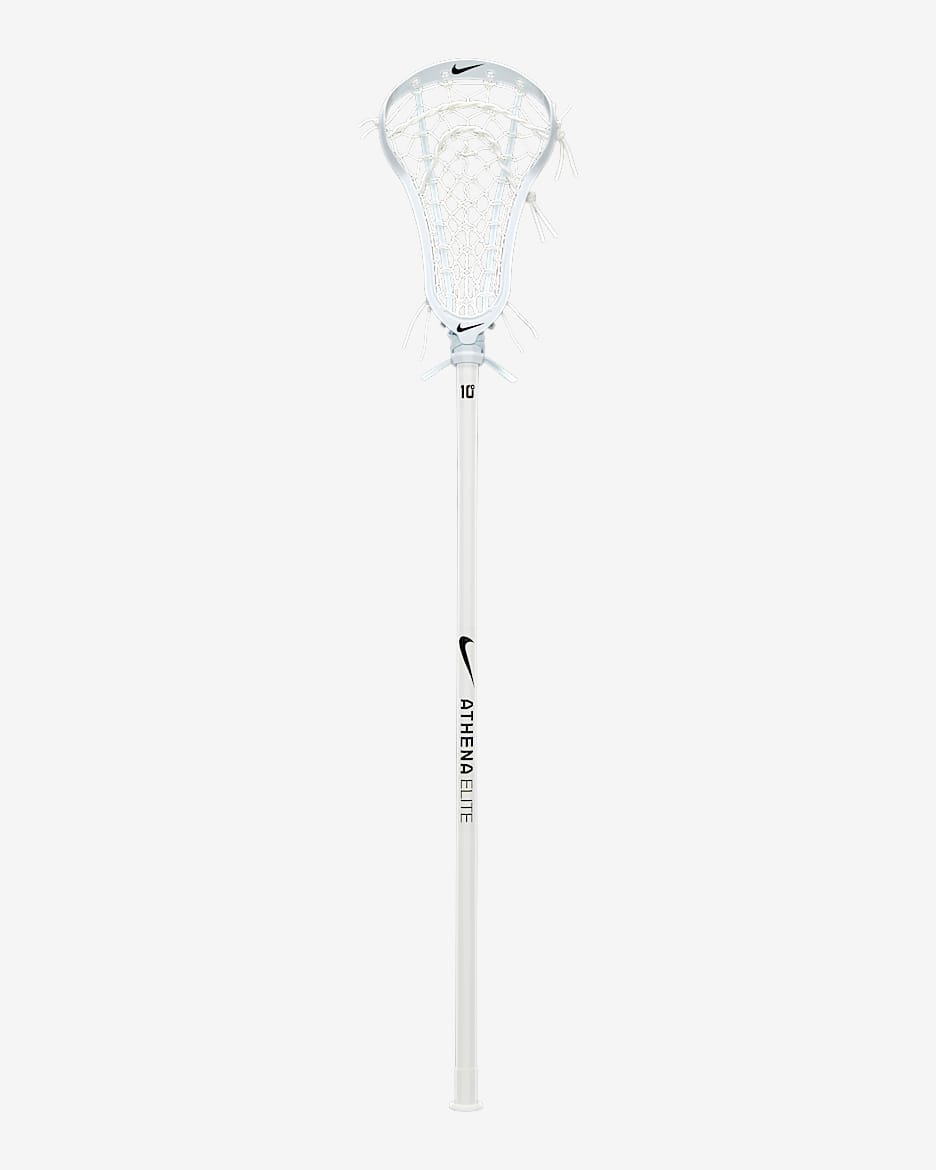 Palo completo de lacrosse para mujer Nike Athena Elite - Blanco/Blanco