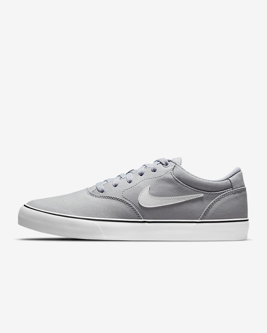 Nike SB Chron 2 Canvas Skate Shoe - Wolf Grey/Wolf Grey/Black/White