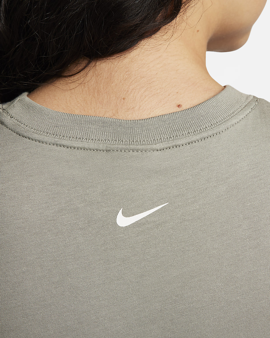 T-shirt corta Nike Sportswear – Donna - Dark Stucco/Sail