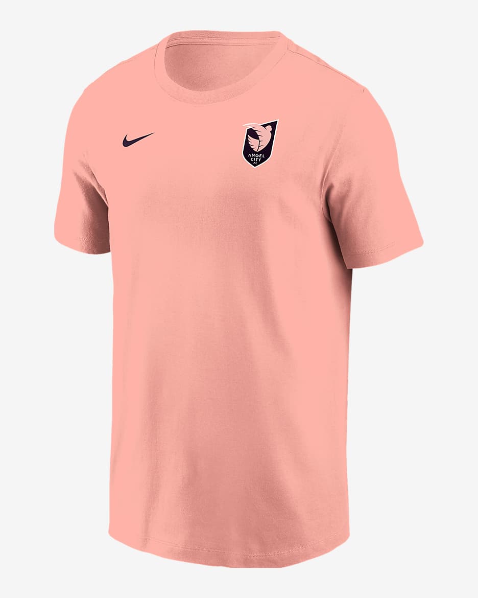 Playera Nike de la NWSL para hombre Sarah Gorden Angel City FC - Coral desteñido