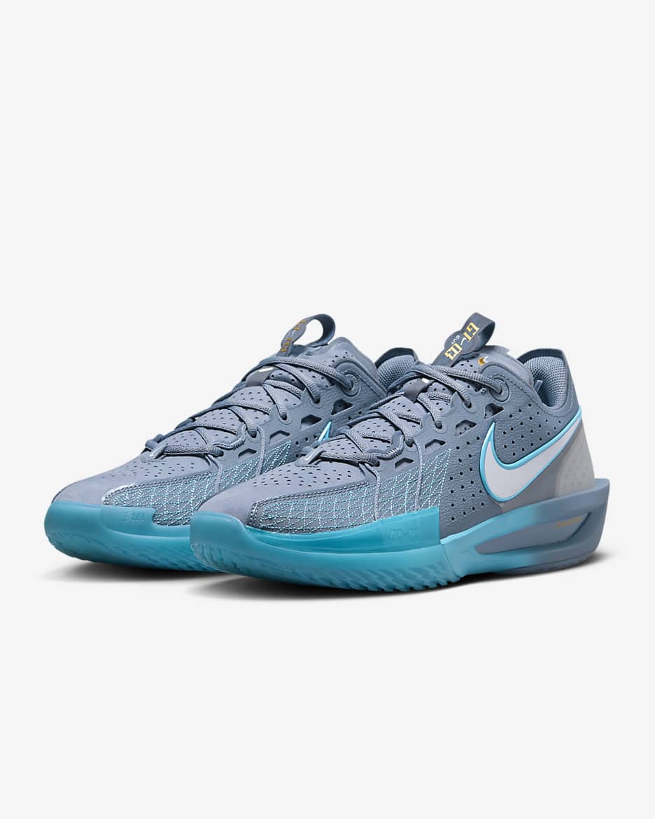 Nike G.T. Cut 3 Basketbol Ayakkabısı - Ashen Slate/Baltic Blue/Metallic Gold/Football Grey