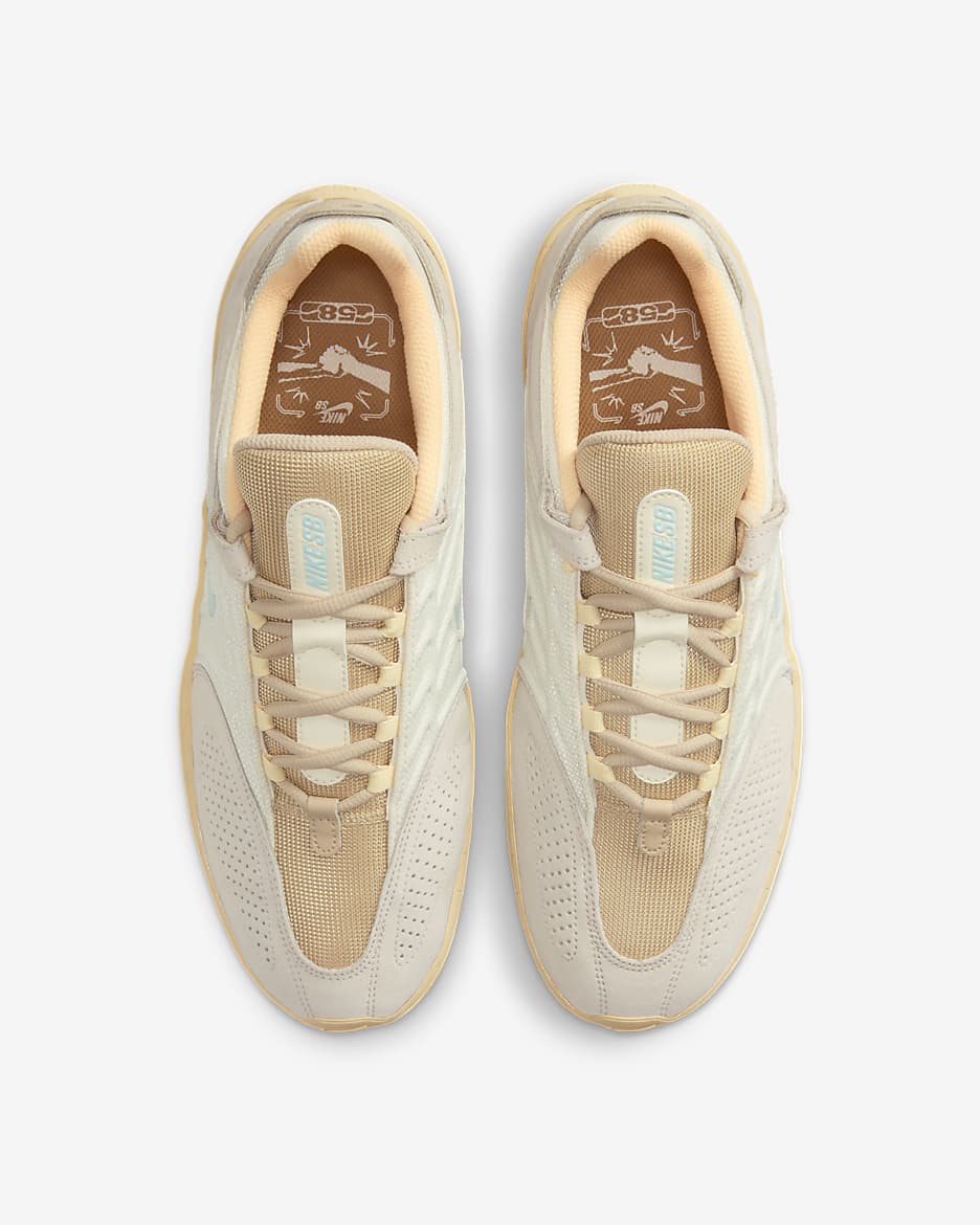 Nike SB Vertebrae Skate Shoes - Coconut Milk/Sesame/Flat Gold/Jade Ice