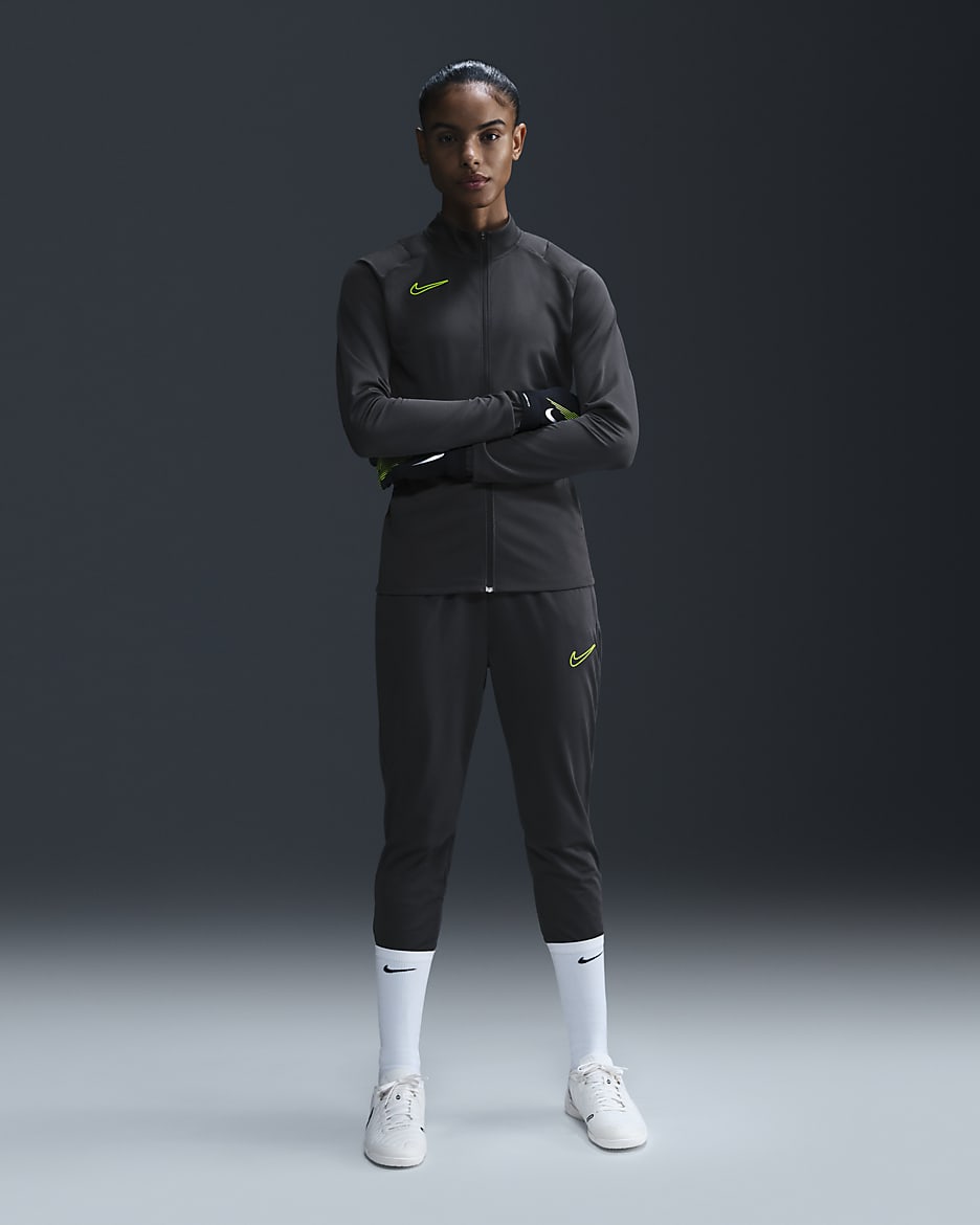 Nike Dri-FIT Academy-tracksuit til kvinder - Anthracite/Volt