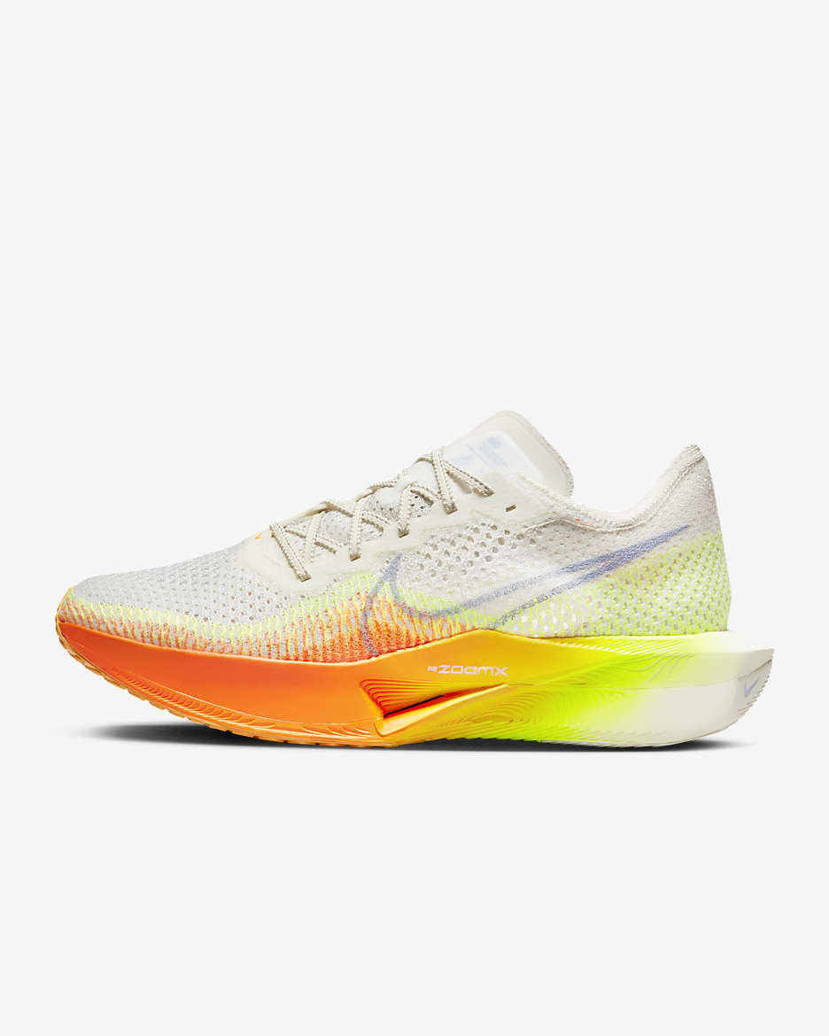 Nike Vaporfly 3 Men's Road Racing Shoes - Sail/Total Orange/Volt/Cobalt Bliss