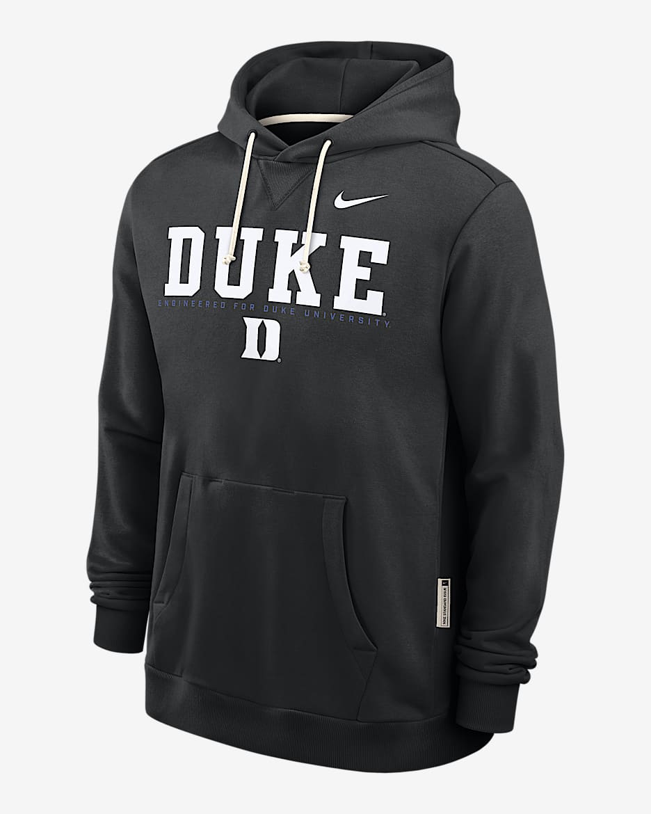 Duke Sideline Men's Nike Dri-FIT College Pullover Hoodie - Black