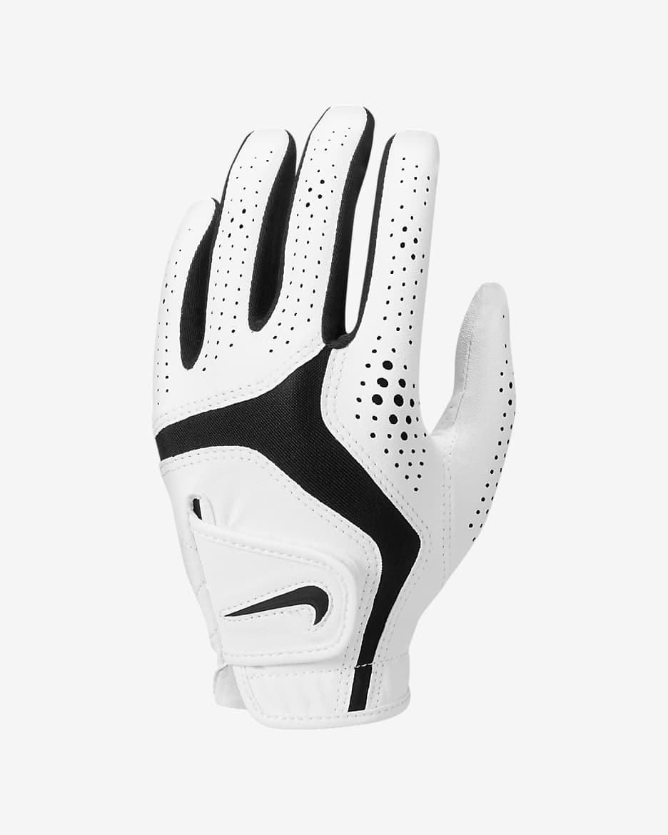 Nike Dura Feel 10 Women's Golf Glove (Left Hand) - Pearl White/Pearl White/Black