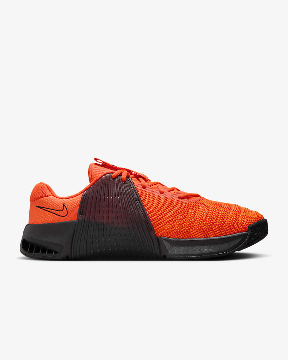 Chaussure d'entraînement Nike Metcon 9 pour homme - Hyper Crimson/Hyper Orange/Noir