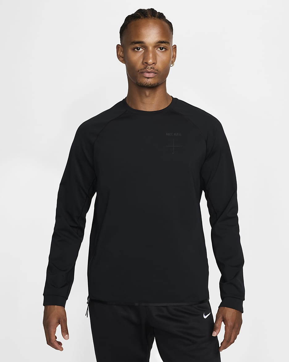 Nike Stealth A.P.S. Vielseitiges Dri-FIT ADV Rundhalsshirt (Herren) - Schwarz/Anthracite