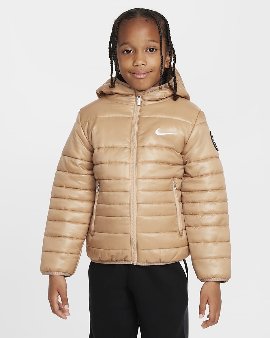 Nike Little Kids' Filled Quilted Jacket - Hemp