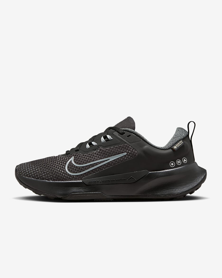 Dámské voděodolné běžecké trailové boty Nike Juniper Trail 2 GORE-TEX - Černá/Anthracite/Cool Grey