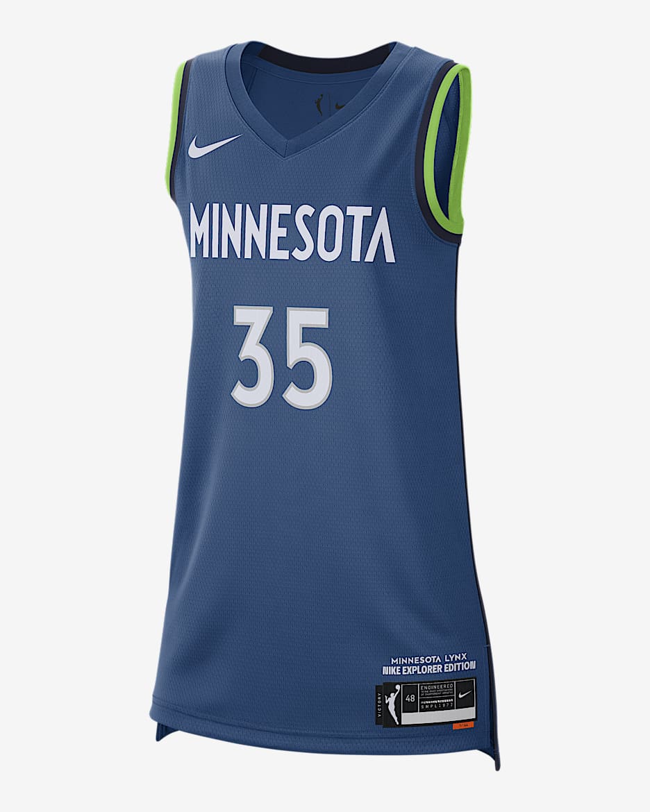 Jersey Nike Dri-FIT de la WNBA Victory Minnesota Lynx Explorer Edition - Azul cancha/Azul marino universitario