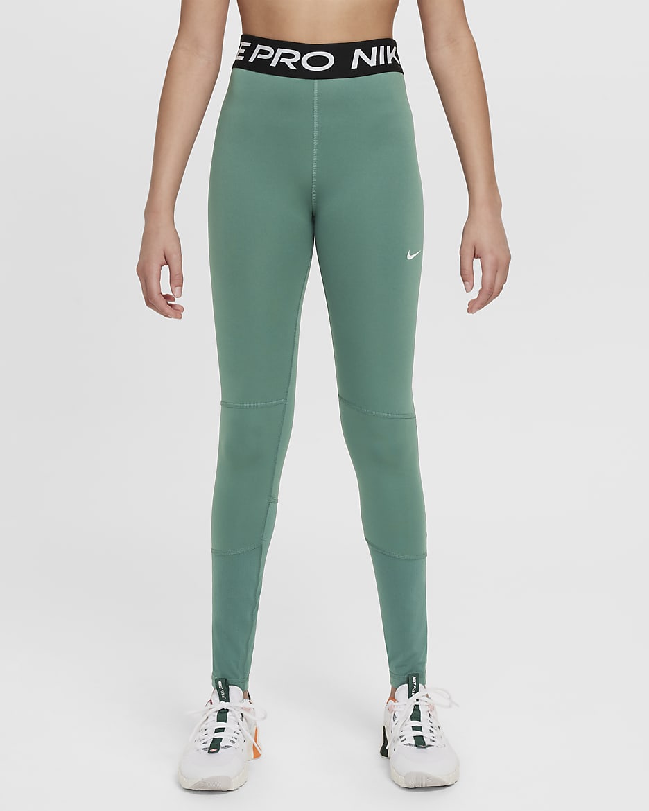 Nike Pro Dri-FIT Leggings - Niña - Bicoastal/Negro/Blanco