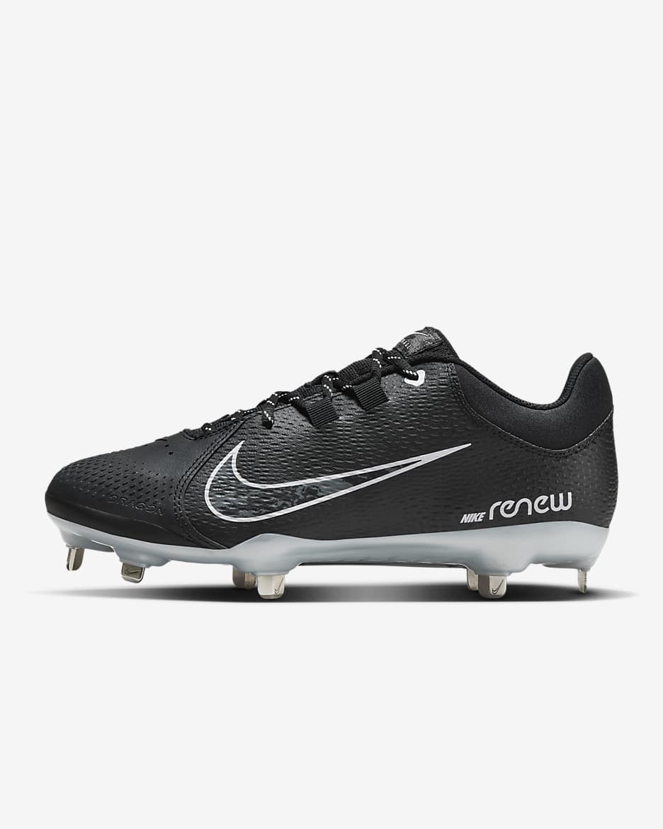 Tacos de softball para mujer Nike Hyperdiamond 4 Pro - Negro/Platino puro/Gris hierro