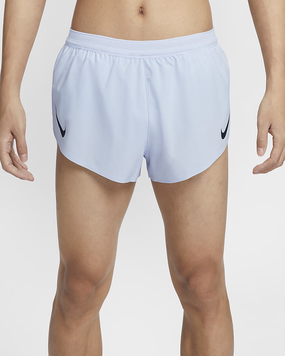 Nike AeroSwift Men's Dri-FIT ADV 5cm (approx.) Brief-Lined Running Shorts - Football Grey/Dark Obsidian