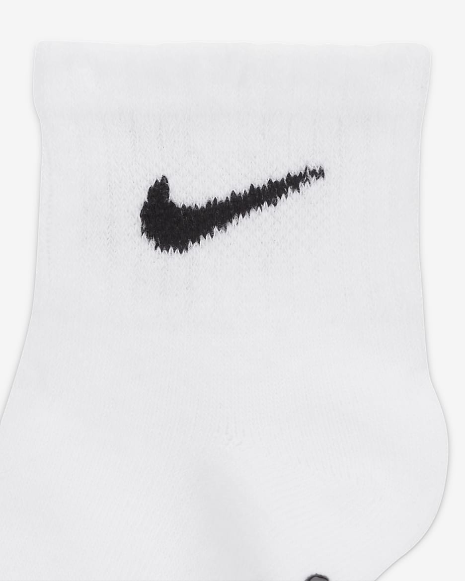 Conjunto de calcetines adherentes para bebé (6-12 meses) (6 pares) Nike Core Swoosh - Blanco