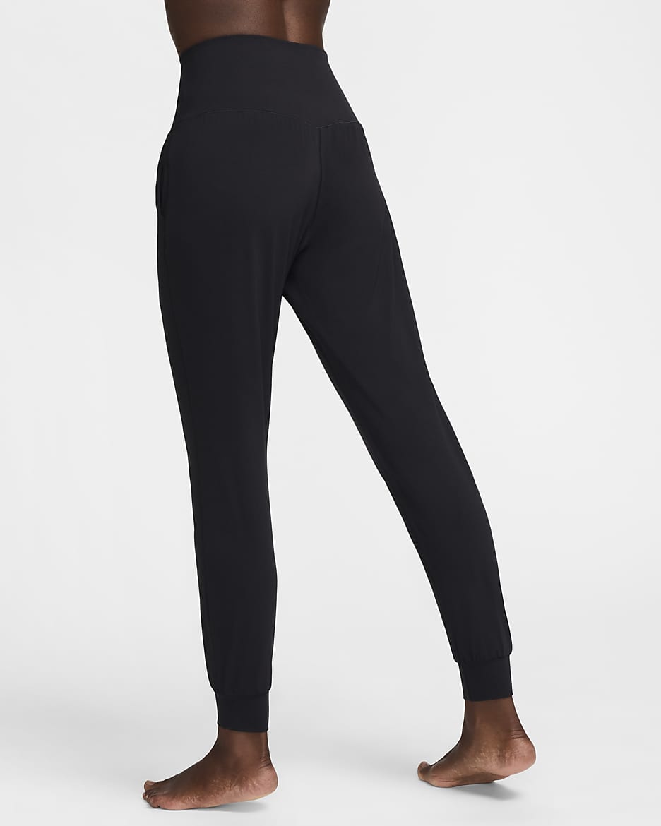 Joggers Dri-FIT de tiro alto para mujer Nike Zenvy - Negro/Negro