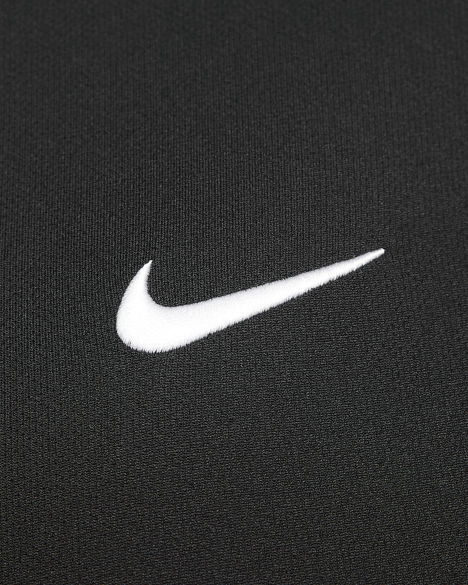 Nike Victory+ Dri-FIT galléros férfi golfpóló - Fekete/Iron Grey/Dark Smoke Grey/Fehér