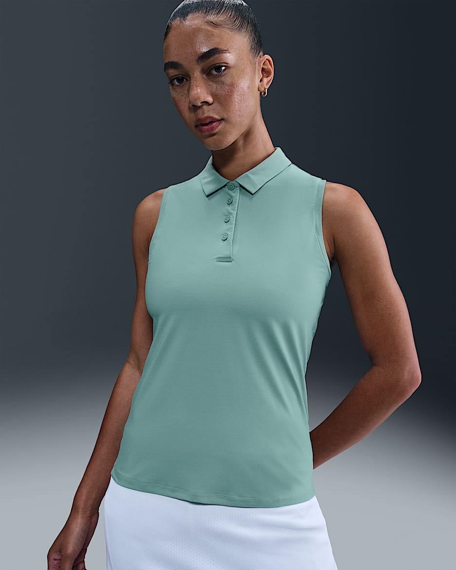 Nike Victory Women's Dri-FIT Sleeveless Polo - Cannon/White