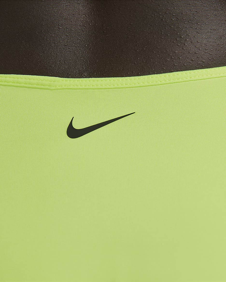 Parte inferior de traje de baño estilo Sling para mujer Nike Essential - Volt resplandor