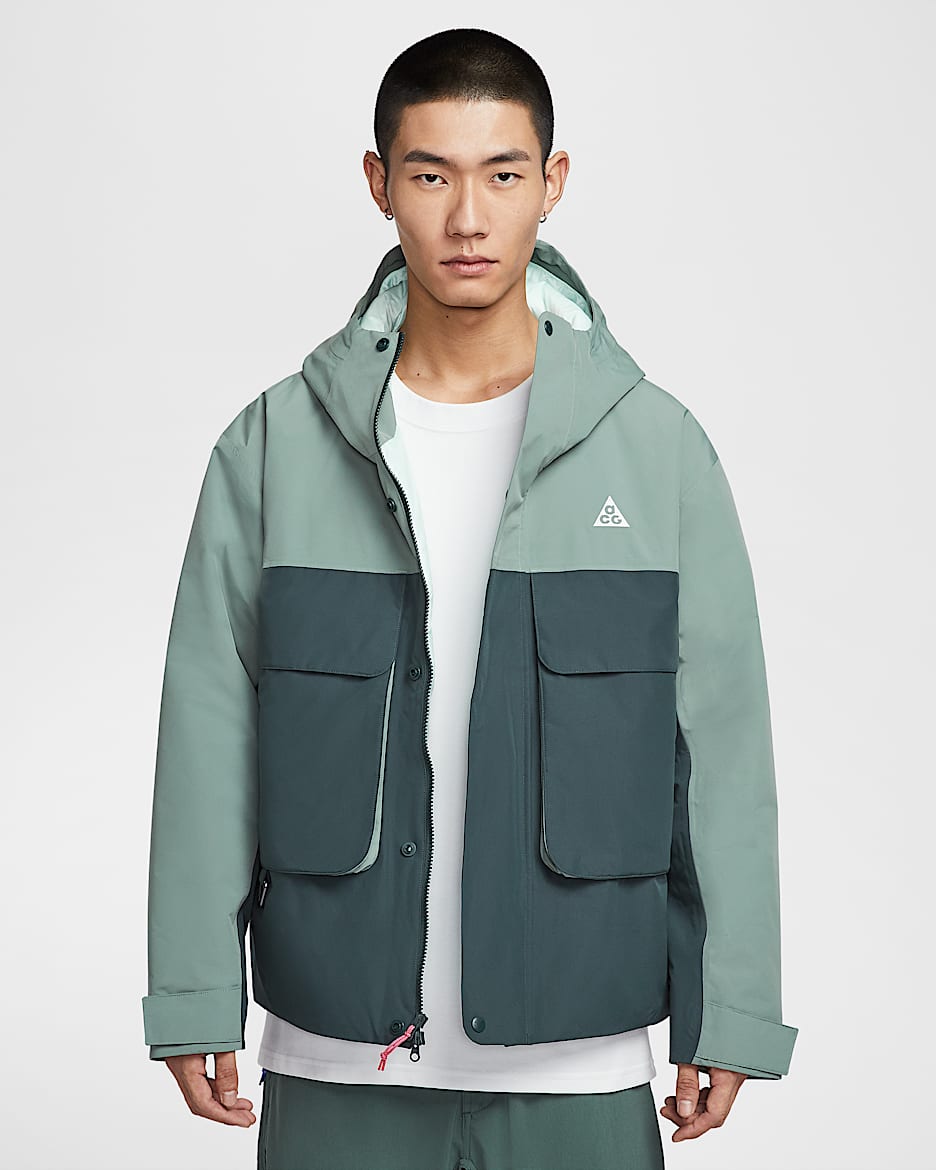나이키 ACG PrimaLoft® '스컬 피크' 남성 스톰 핏 재킷 - 클레이 그린/민트 폼/민트 폼/서밋 화이트