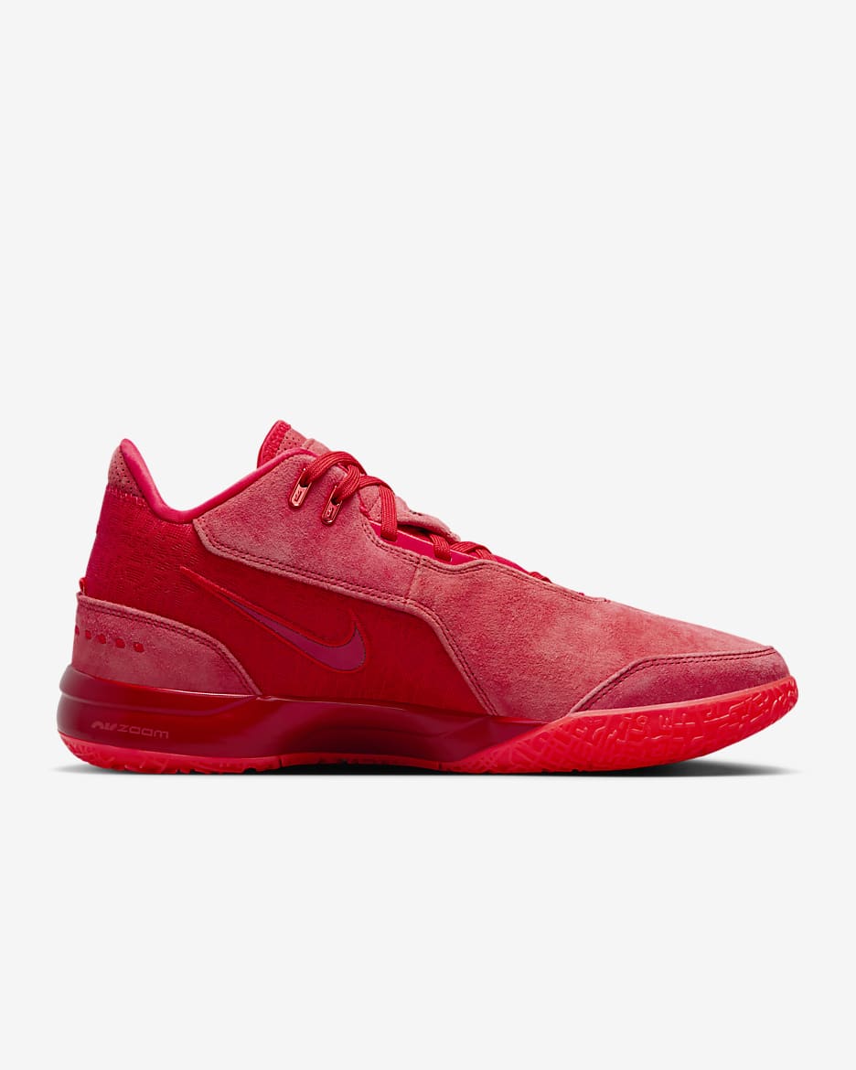 LeBron NXXT Gen AMPD Basketball Shoes - University Red/Bright Crimson