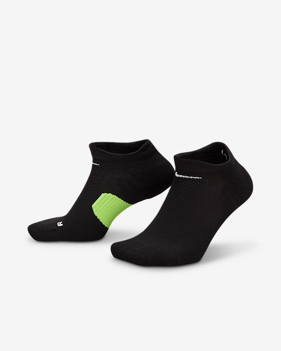 No-show-strumpor Nike Midweight Running (1 par) - Vit/Volt/Svart