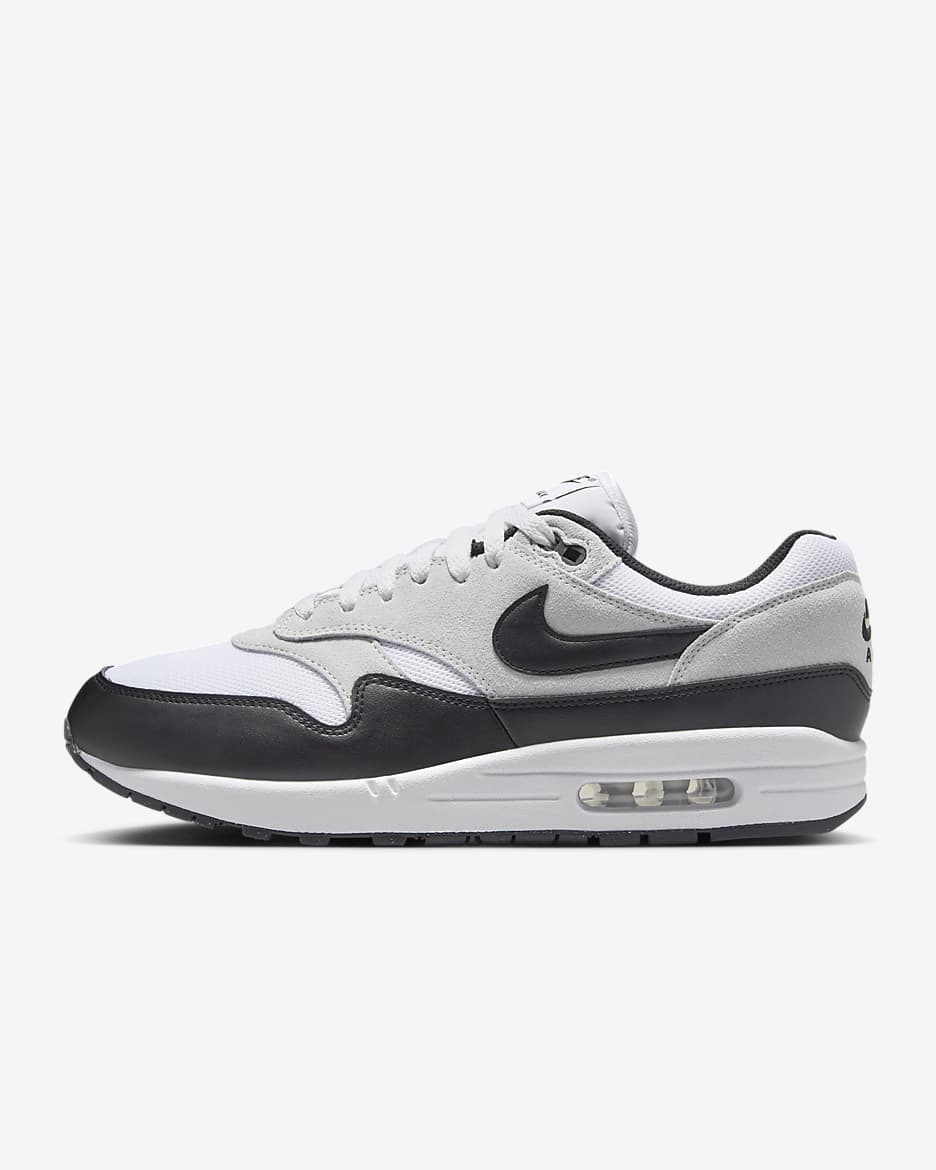 Chaussures Nike Air Max 1 Essential pour homme - Blanc/Pure Platinum/Noir