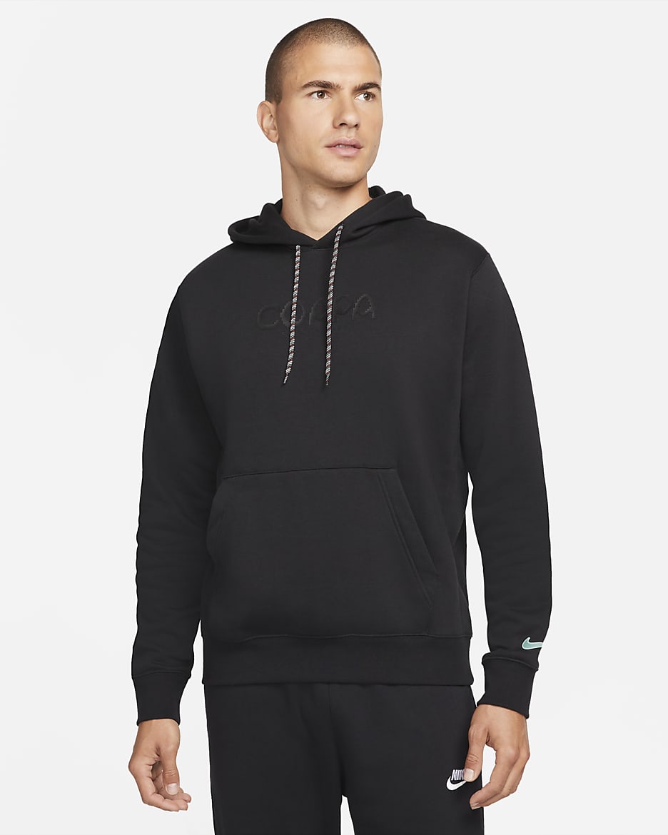 Sudadera con gorro sin cierre de tejido Fleece para hombre Club América - Negro/Jade sanador