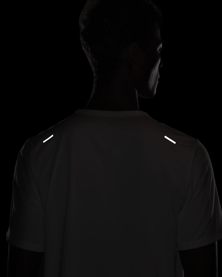 Nike Rise 365 Dri-FIT rövid ujjú férfi futófelső - Fehér