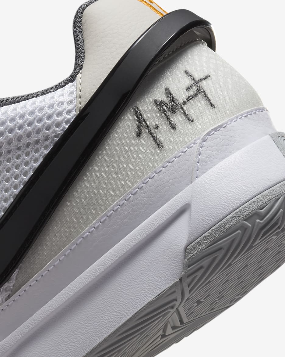 JA 1 EP 'Hunger' Basketball Shoes - White/Black/Phantom/Light Smoke Grey