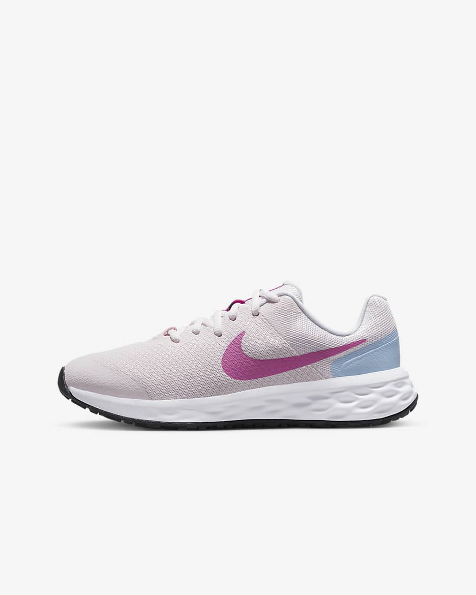 Nike Revolution 6 Older Kids' Road Running Shoes - Pearl Pink/Cobalt Bliss/Football Grey/Cosmic Fuchsia