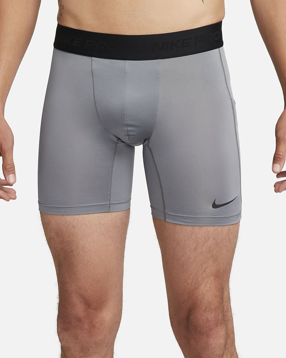 Nike Pro Dri-FIT fitnessshorts voor heren - Smoke Grey/Zwart