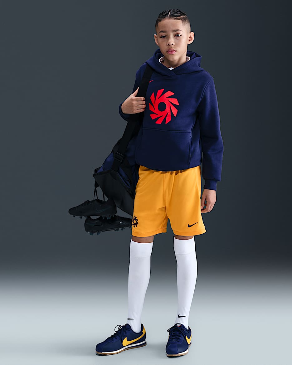 アーリン ハーランド アカデミー ジュニア Dri-FIT サッカーショートパンツ - ユニバーシティゴールド/ユニバーシティゴールド/ブラッケンドブルー/ブラッケンドブルー