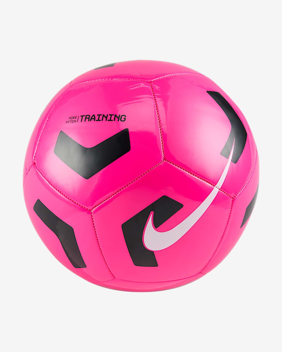 Balón de entrenamiento de fútbol Nike Pitch - Rosa feroz/Negro/Blanco