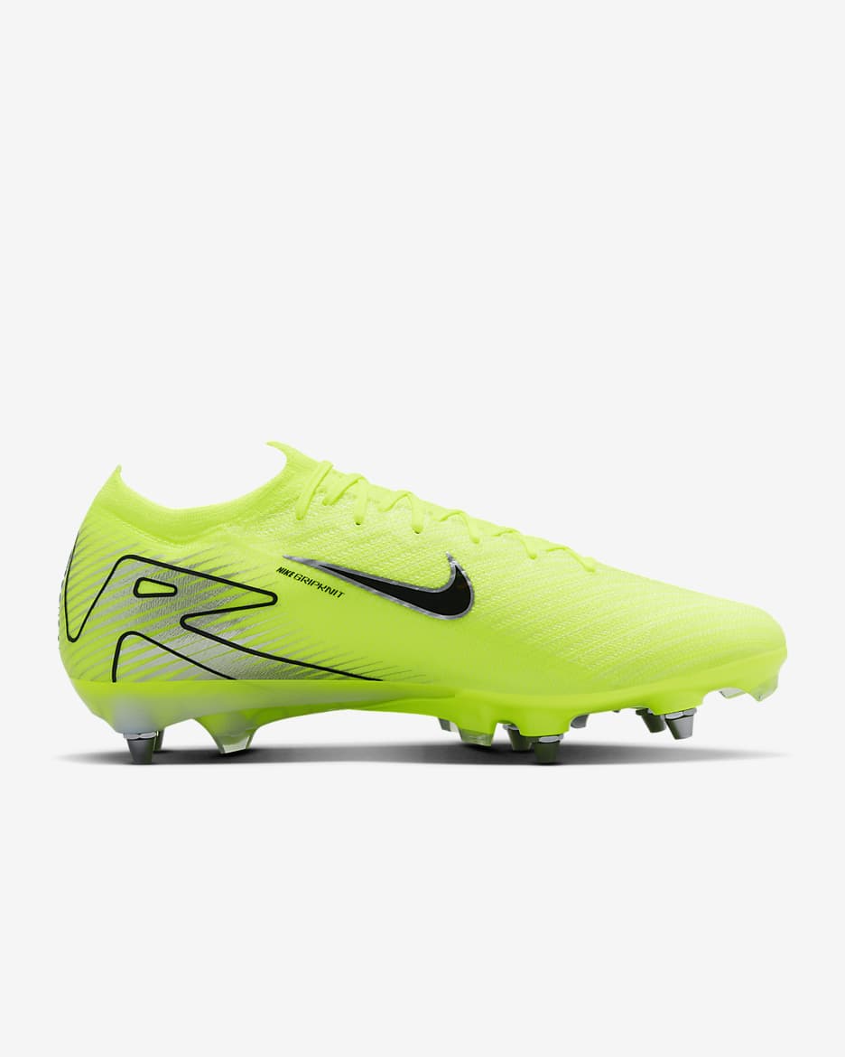 Nike Mercurial Vapor 16 Elite SG-Pro Low-Top Football Boot - Volt/Black