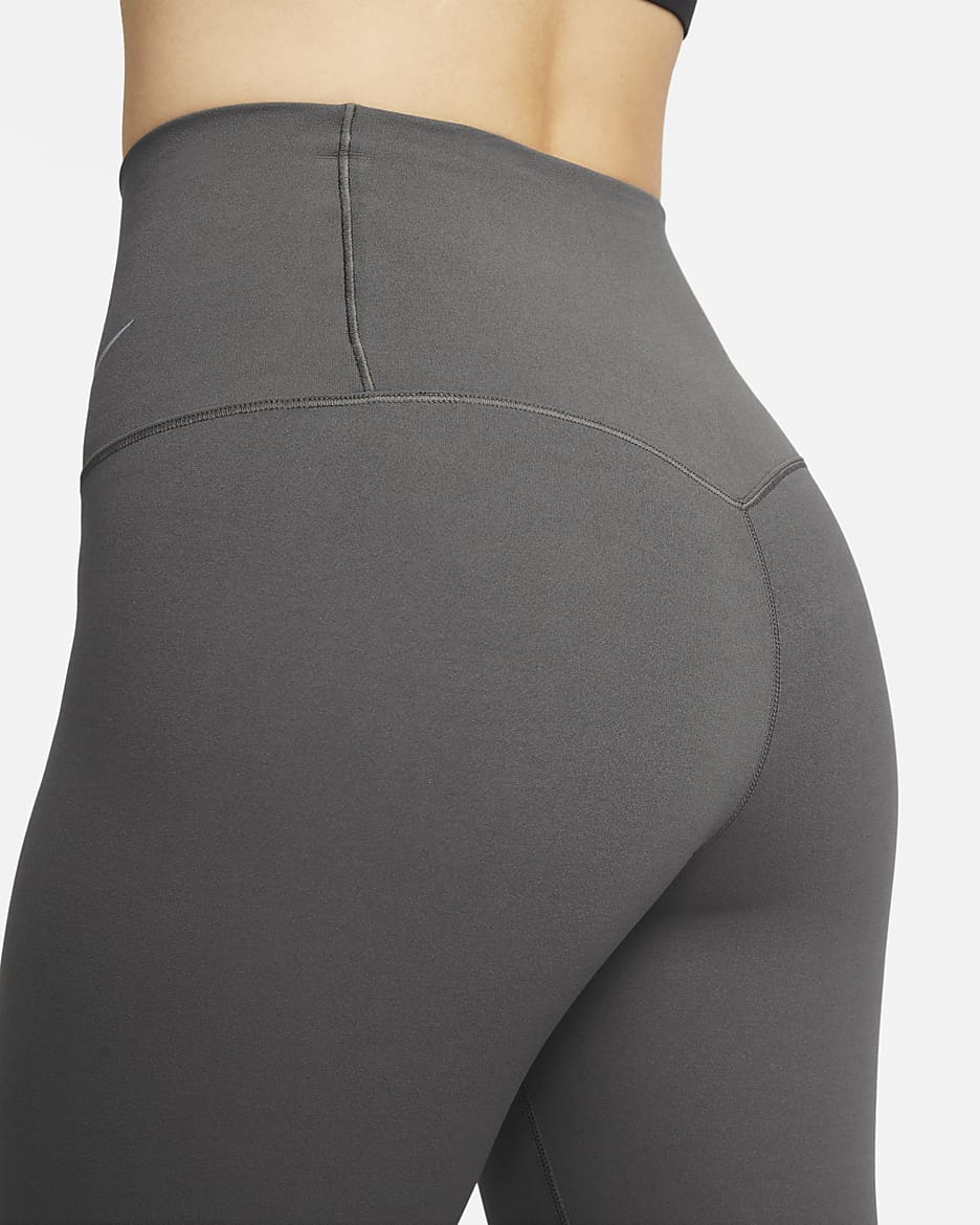 Nike Zenvy Women's Gentle-Support High-Waisted Full-Length Leggings - Medium Ash/Black