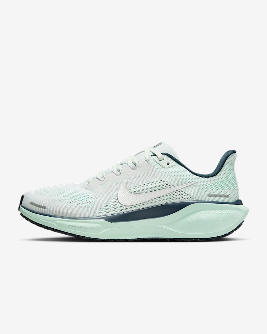 Nike Pegasus 41 hardloopschoenen voor dames (straat) - Ghost Aqua/Mint Foam/Armory Navy/Metallic Silver