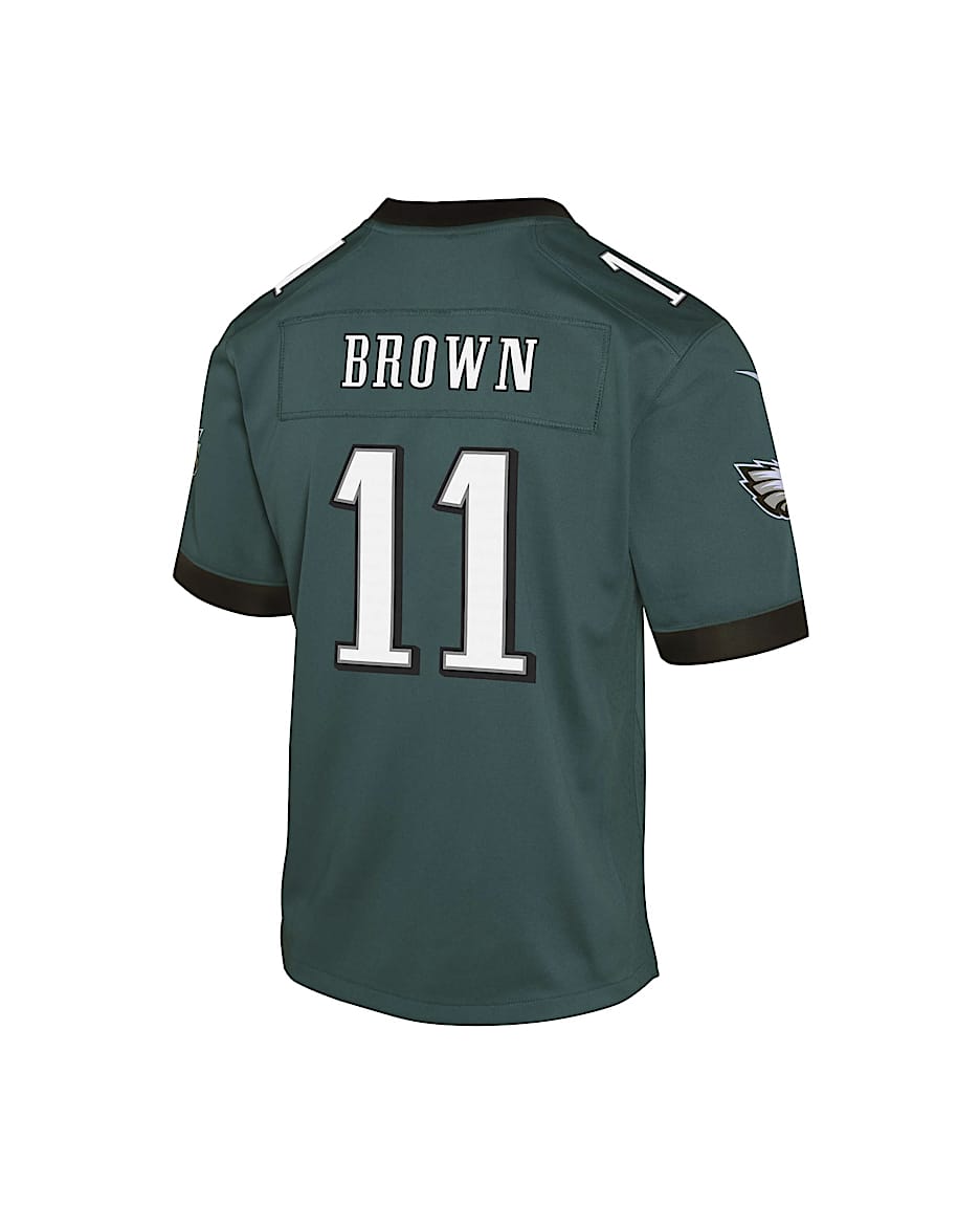 A.J. Brown Philadelphia Eagles Big Kids' Nike Dri-FIT NFL Football Jersey - Green