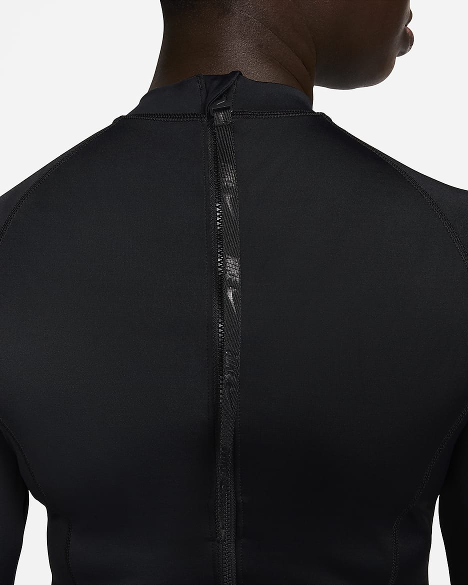 Nike Swim Hydralock Fusion Women's LongSleeve OnePiece Swimsuit.