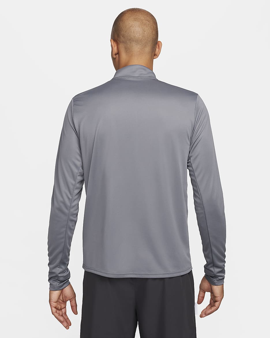 Nike Pacer Camiseta de running Dri-FIT con media cremallera - Hombre - Smoke Grey