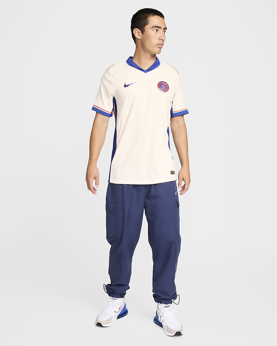 Chelsea FC 2024/25 Match (bortedrakt) Nike Dri-FIT ADV Authentic fotballdrakt til herre - Guava Ice/Team Orange/Rush Blue