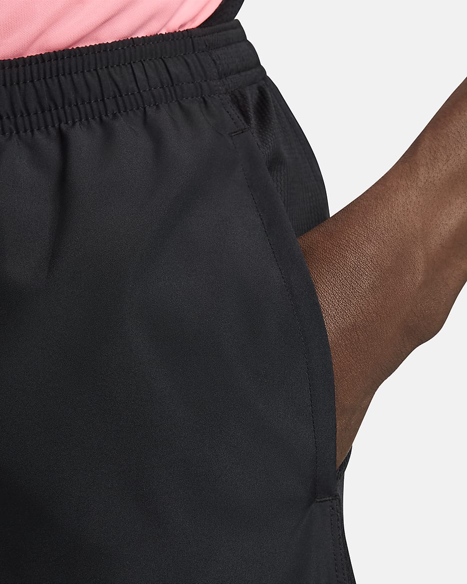 Nike Academy Men's Dri-FIT Football Shorts - Black/Black/Sunset Pulse