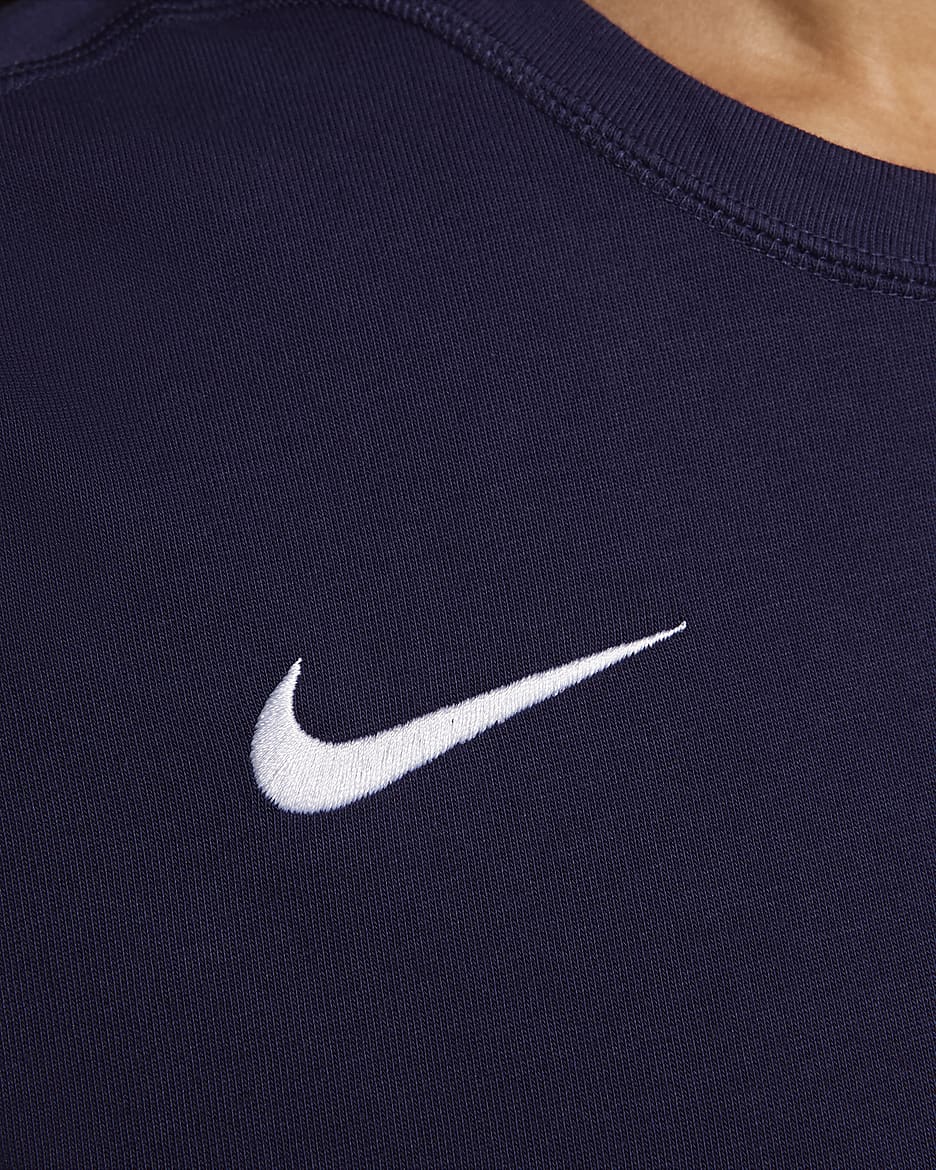 Maglia da calcio a manica corta Nike Inghilterra Travel - Purple Ink/Sesame/Bianco