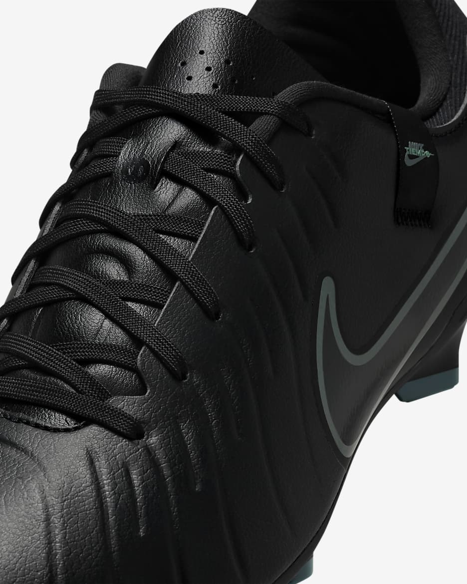 Tacos de fútbol de corte low para terrenos múltiples Nike Tiempo Legend 10 Academy - Negro/Jungla intenso/Negro