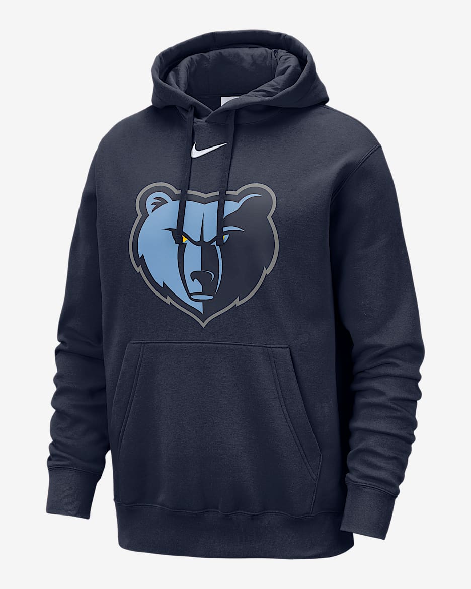 Memphis Grizzlies Club Men's Nike NBA Pullover Hoodie - College Navy/White