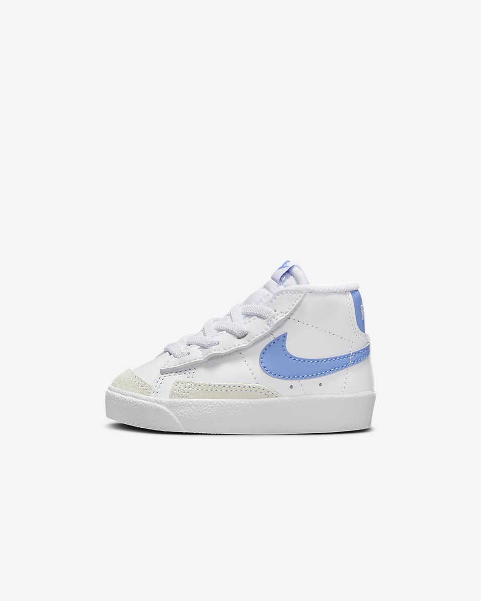 Nike Blazer Mid '77 Baby/Toddler Shoes - White/Royal Pulse