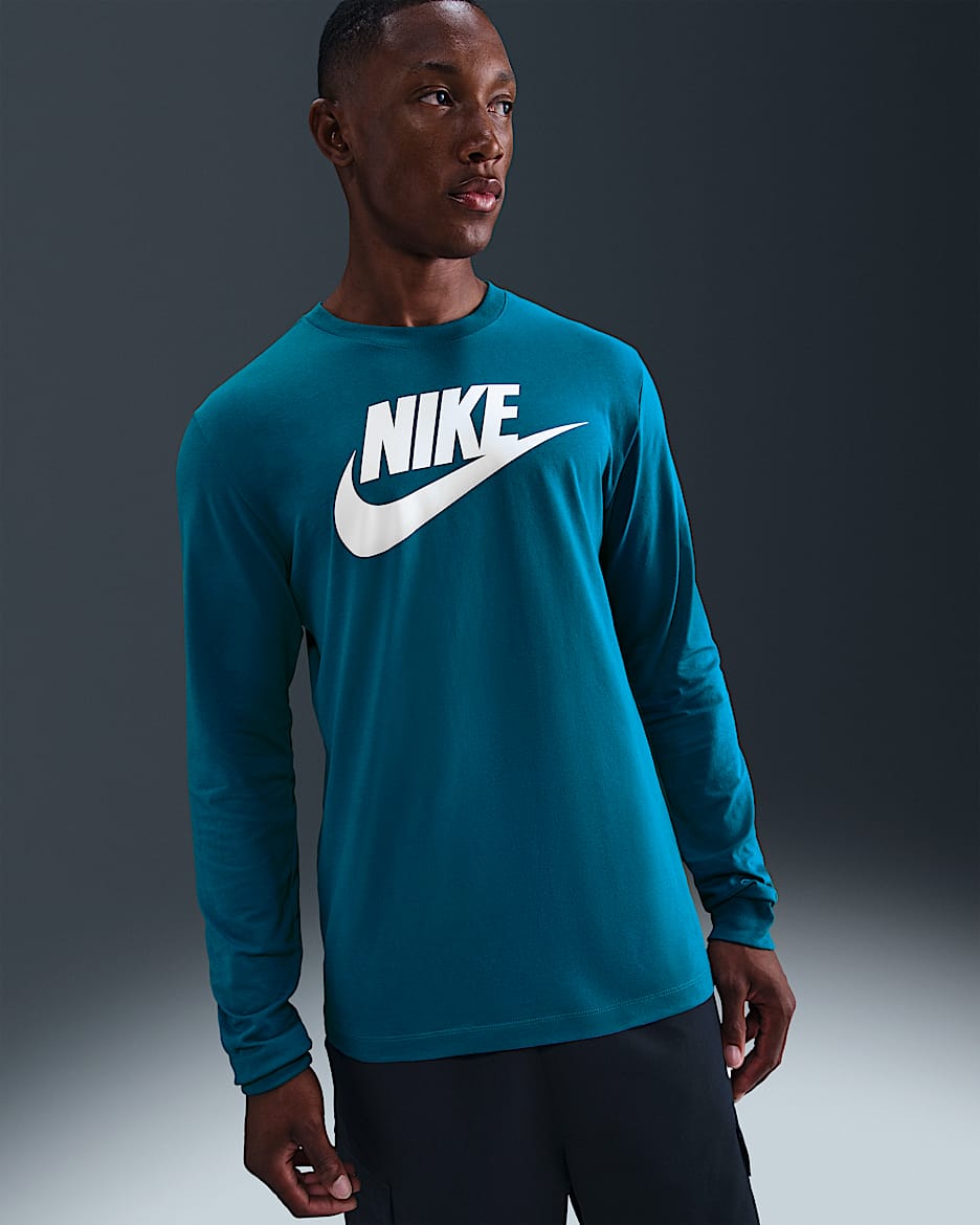 Nike Sportswear Men's Long-Sleeve T-Shirt - Green Abyss