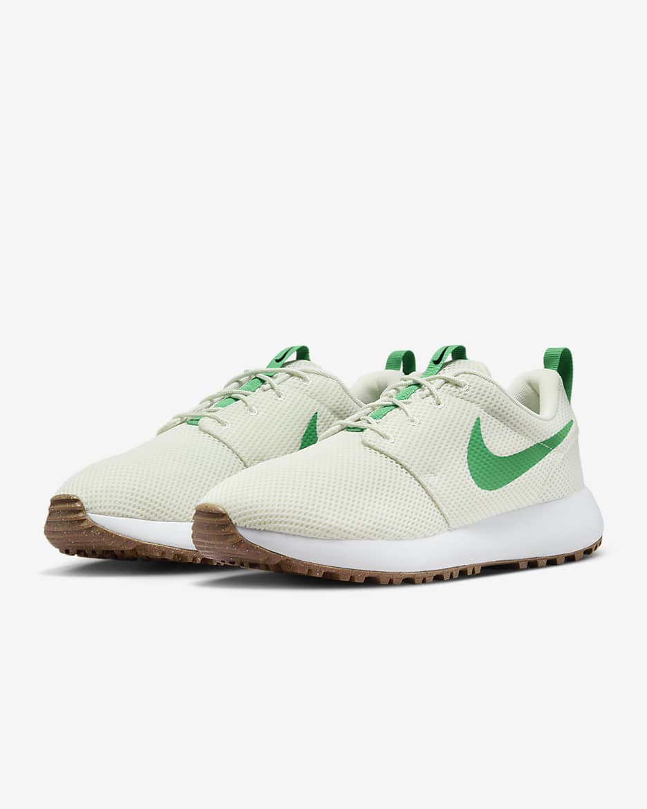 Roshe G Next Nature Men's Golf Shoes - Sea Glass/Black/White/Stadium Green