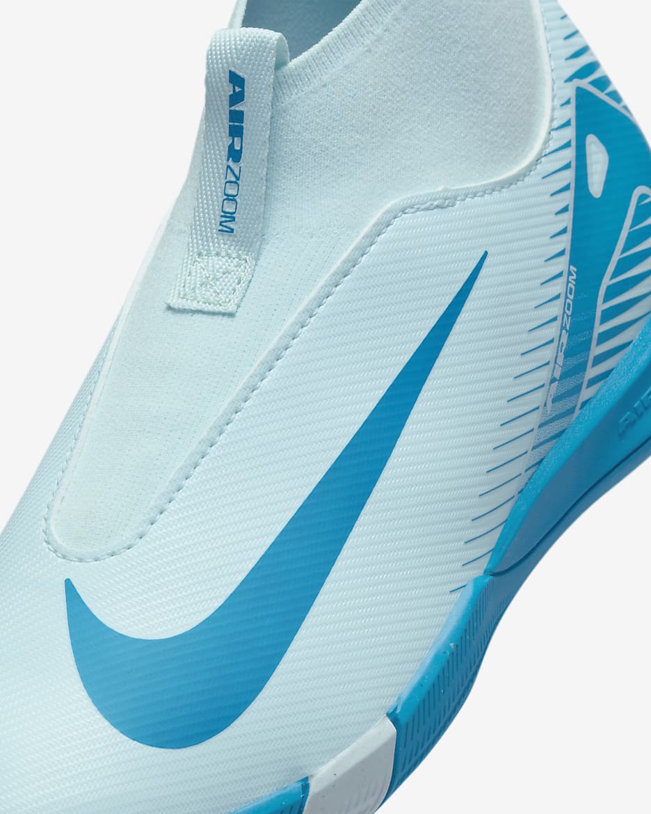 Nike Jr. Mercurial Superfly 10 Academy Little/Big Kids' IC High-Top Soccer Shoes - Glacier Blue/Blue Orbit